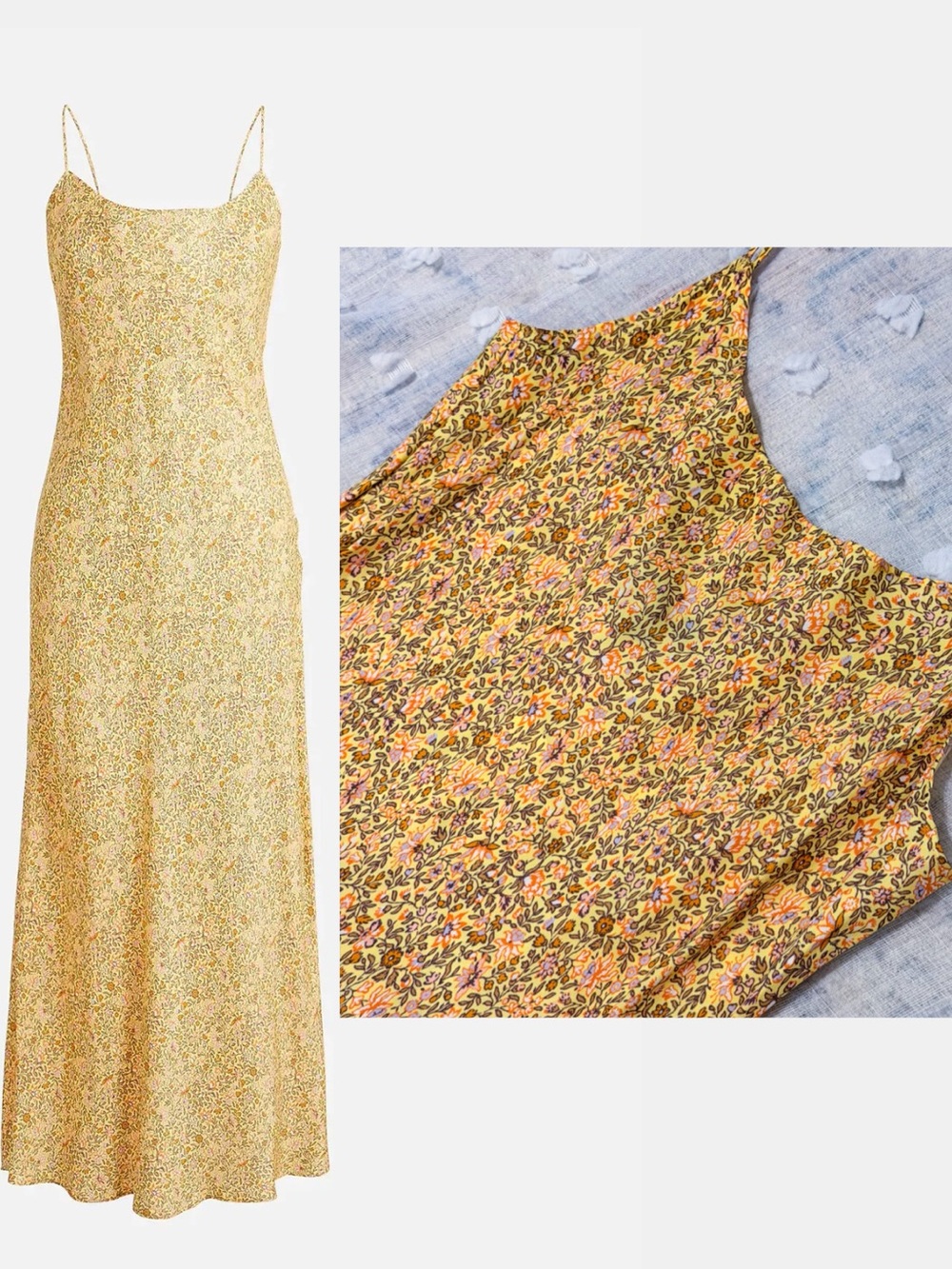 NWT! J. Crew Yellow Floral Satin Maxi Gwyneth Dress sz 8